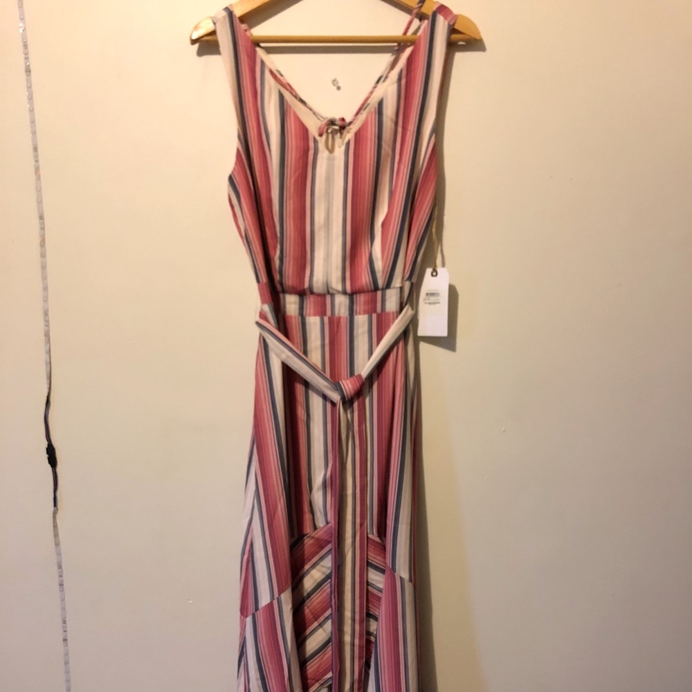 NWT Nordstrom Leith Striped Maxi Dress